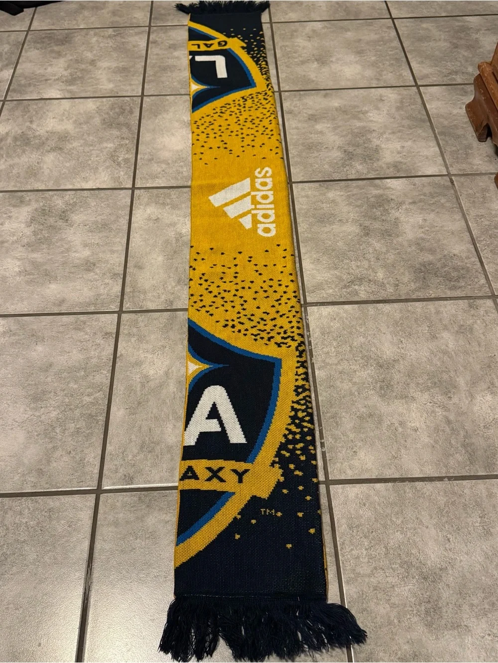 LA Galaxy MLS adidas Navy/Gold/White 2015 Fan Scarf